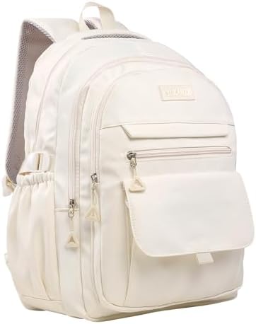 Stylish Beige Carrier for Youthful Campus and Leisure Pursuits