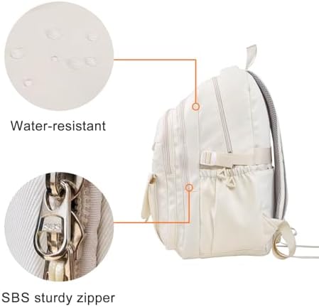 Stylish Beige Carrier for Youthful Campus and Leisure Pursuits