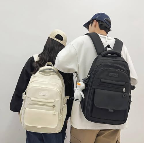 Stylish Beige Carrier for Youthful Campus and Leisure Pursuits